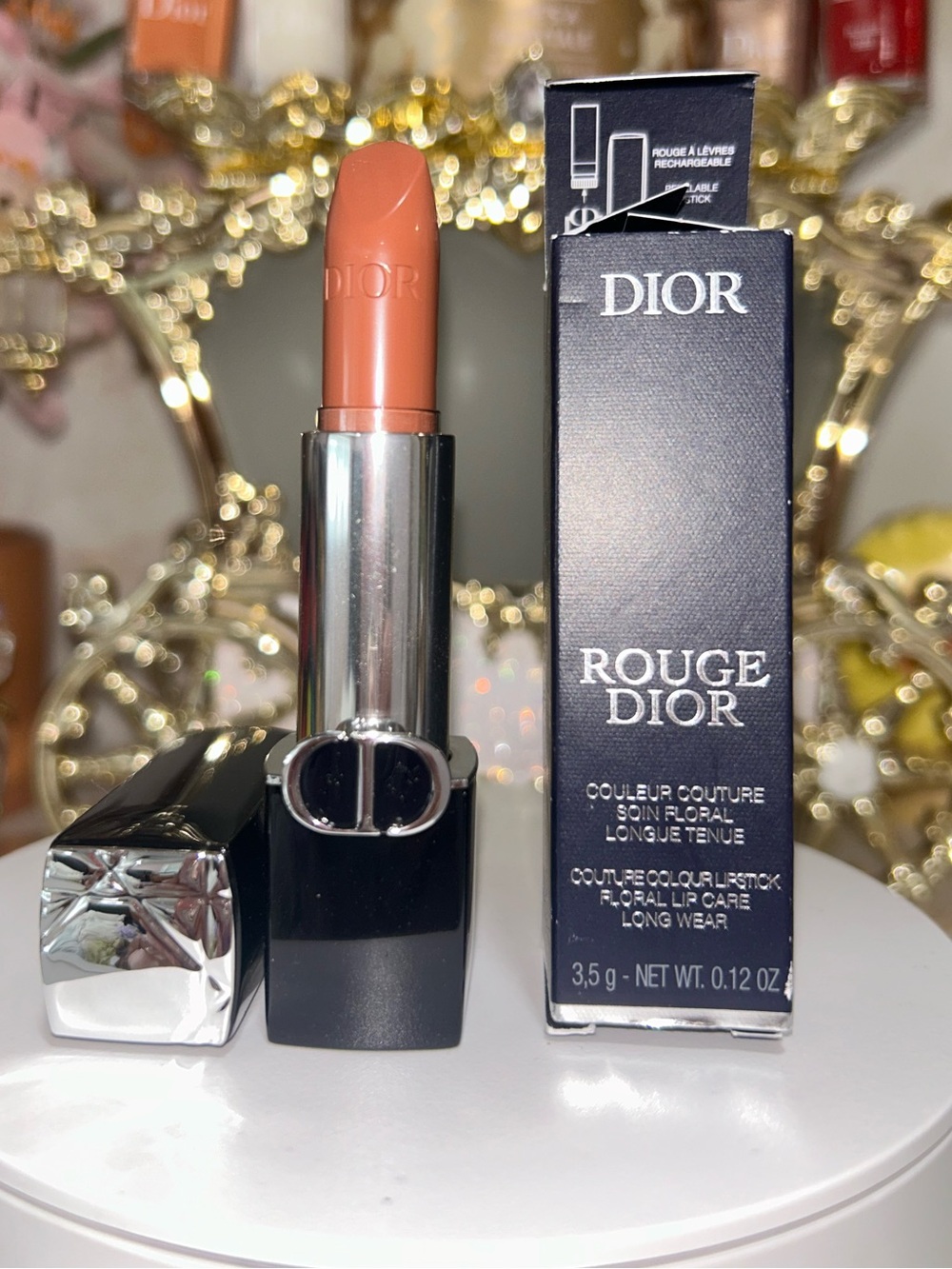 Dior Rouge Dior Satin Lipstick “200 “Nude Touch” NWT. Refillable. 3.5g